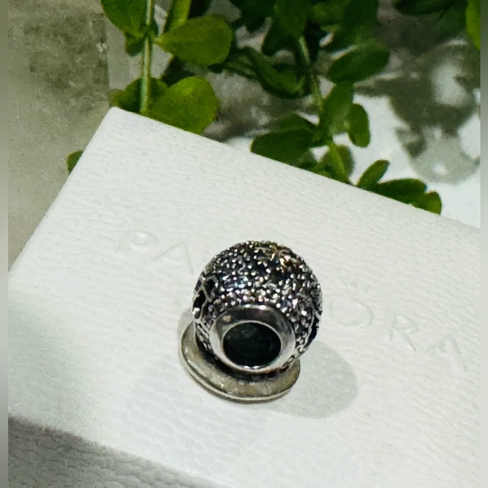 Authentic Pandora Retired Black Friday Wonderland Snow Globe S925 Ale 14K Gold - Picture 5 of 12
